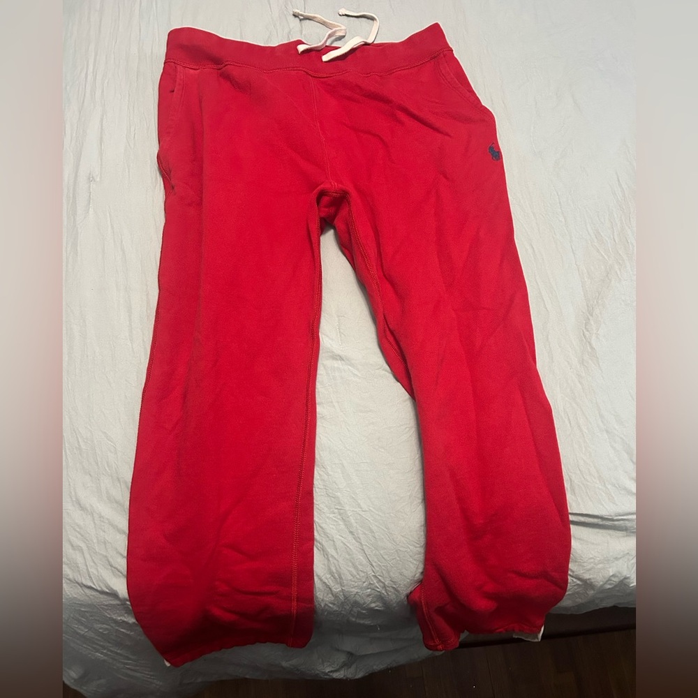 Ralph Lauren Men’s Bright Red Joggers